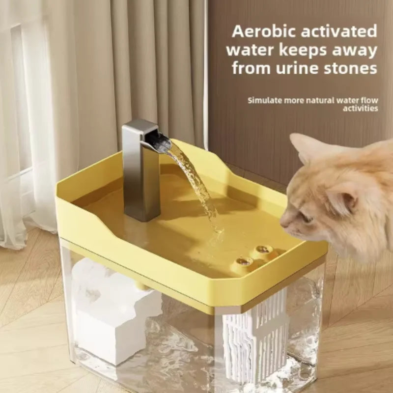 Automatic Cat Water Fountain — Filtered Circulating Water Dispenser