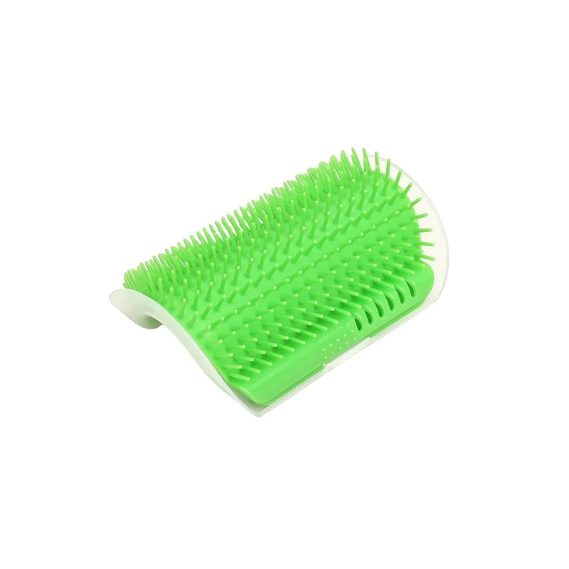 Self-Grooming Cat Scratcher Brush — Wall-Mounted Massage Comb for Shedding