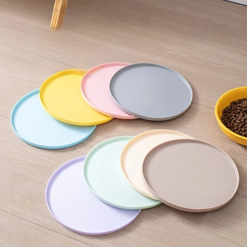 Rubber Pet Meal Mat — Leak-Proof Anti-Slip Placemat for Cat & Dog Bowls