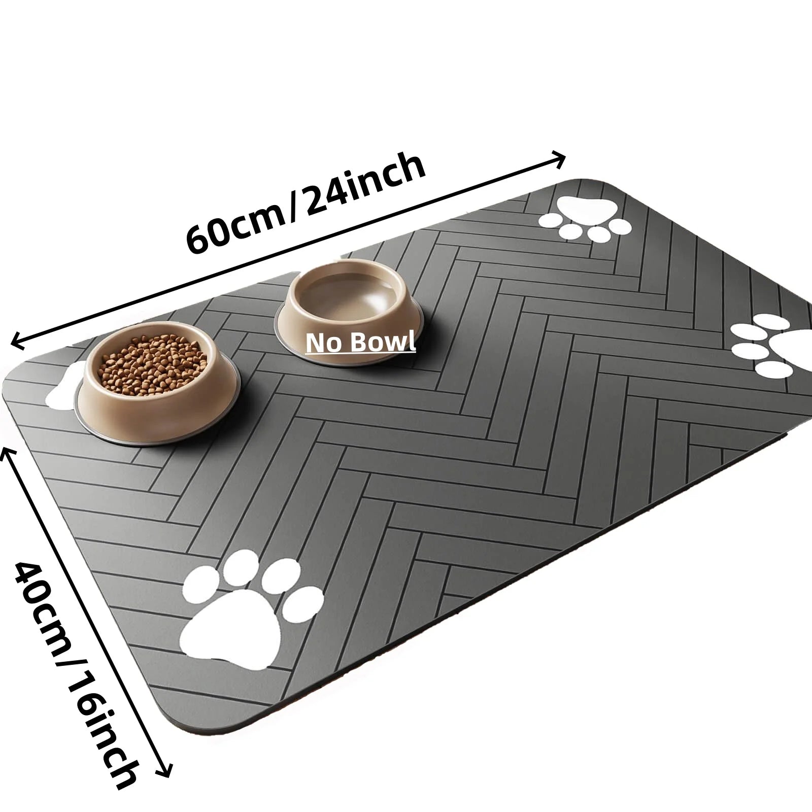 Waterproof Pet Feeding Mat — Absorbent Quick-Dry Placemat for Dog & Cat Bowls
