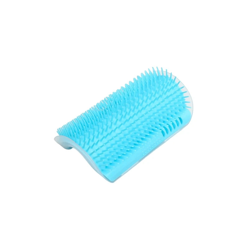 Self-Grooming Cat Scratcher Brush — Wall-Mounted Massage Comb for Shedding