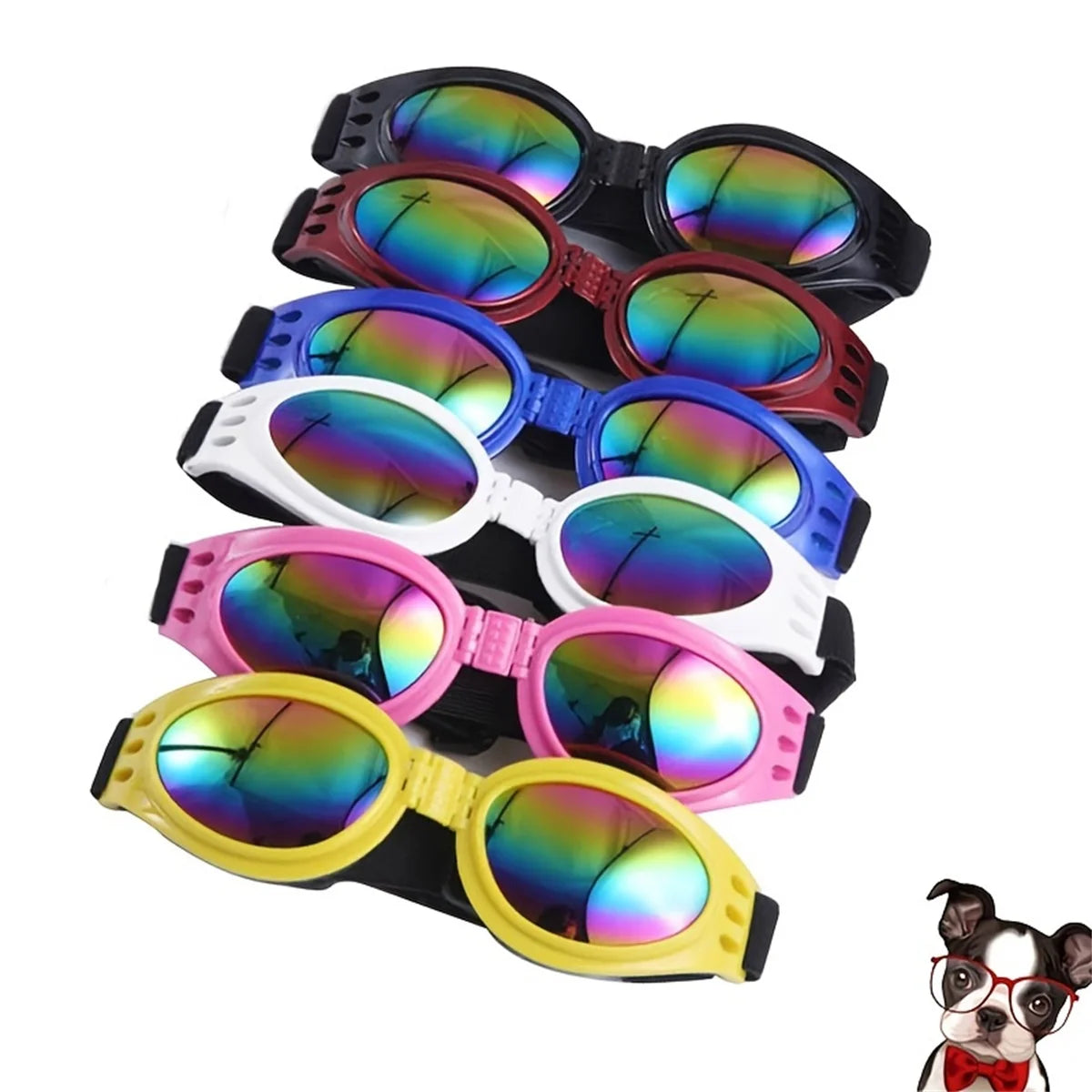 Adjustable Dog Goggles — UV Protection Sunglasses for Outdoor Dogs