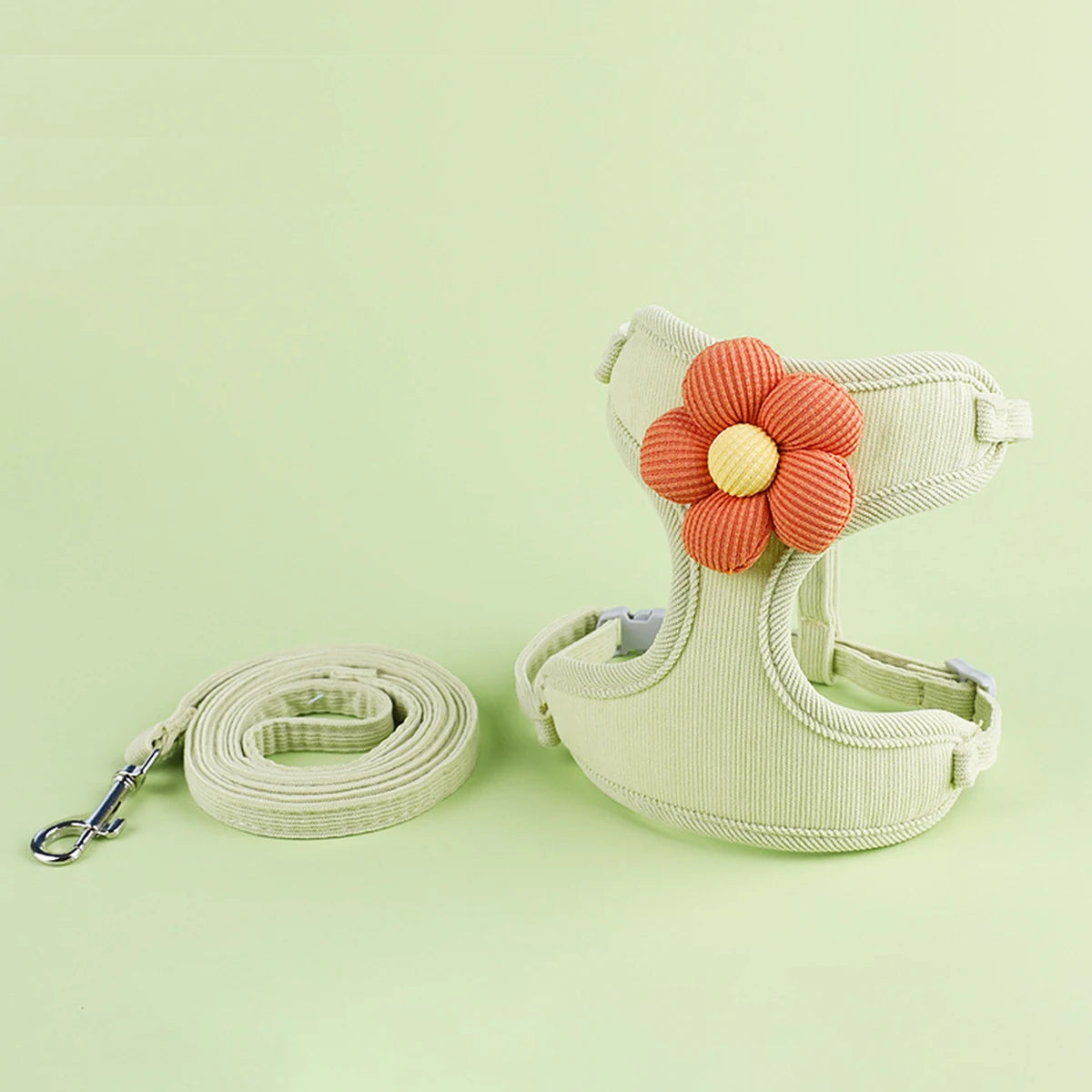 Cat & Dog Harness and Leash Set — Adjustable Breathable Walking Harness