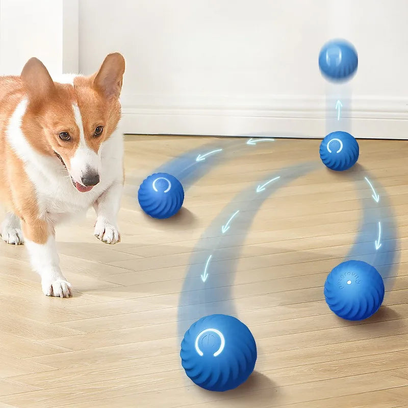 Smart Jumping Dog Ball — USB Rechargeable Rotating Chew Toy