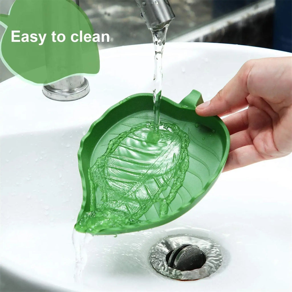 Leaf-Shaped Reptile Feeder Bowl — Food & Water Dish for Turtles & Small Pets