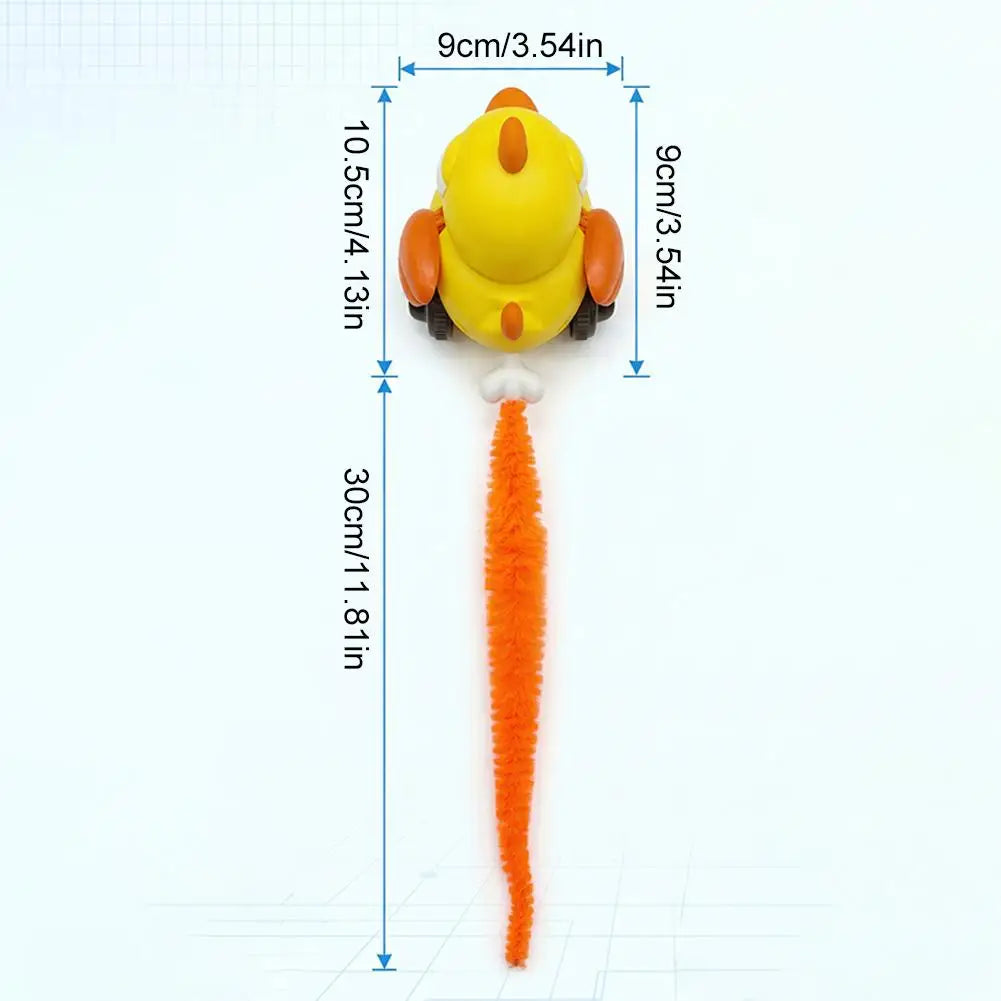Automatic Moving Cat Toy — Plush Tail Teaser for Indoor Play