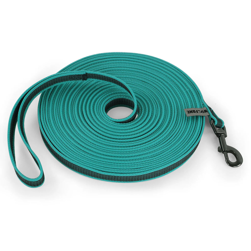 Latex-Silk Dual-Color Training Leash — Multiple Lengths from 1.5m to 15m