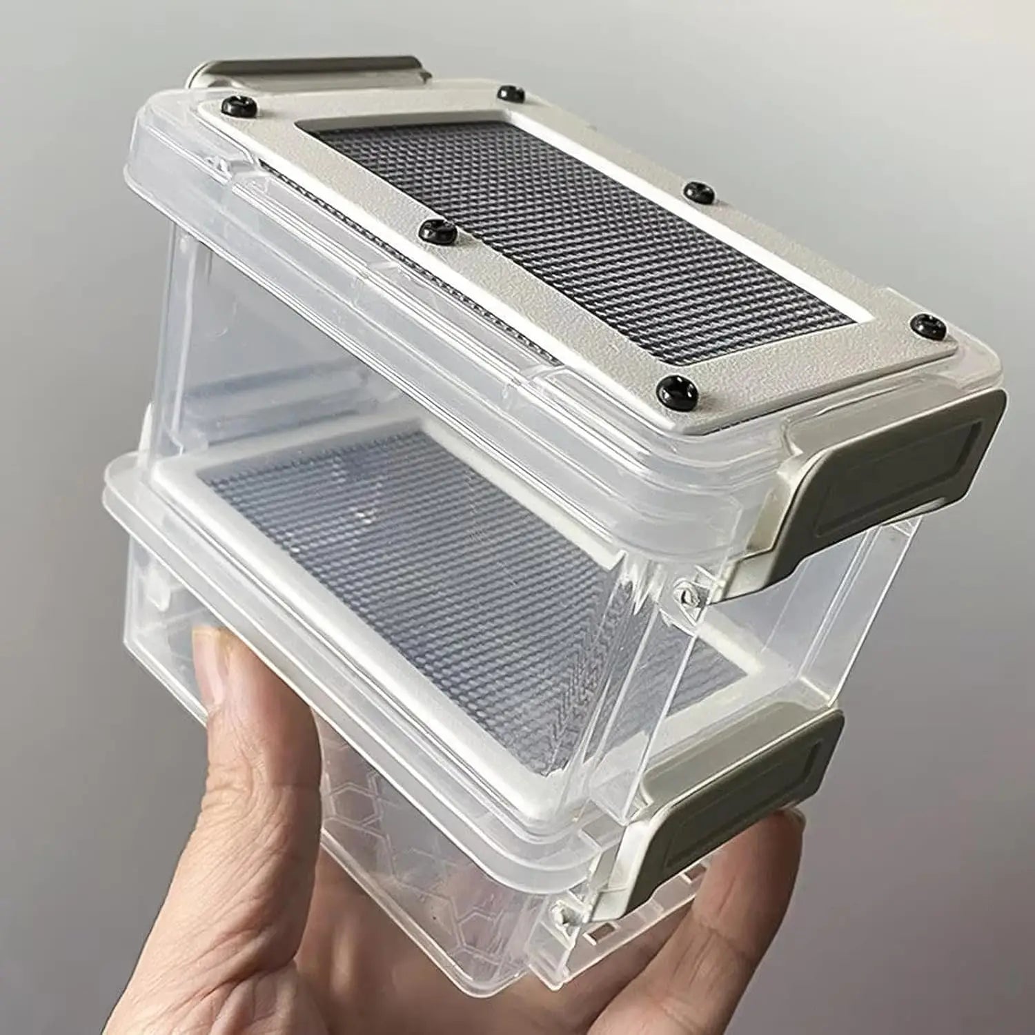 Acrylic Reptile Feeding Box — Clear Feeder Storage for Lizards & Chameleons