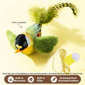 Bird Sound Cat Toy — Elastic Rope Teaser for Scratching & Biting Relief