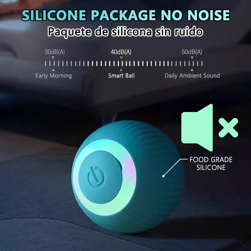 Electronic Rolling Cat Ball — Smart Automatic Indoor Teaser Toy