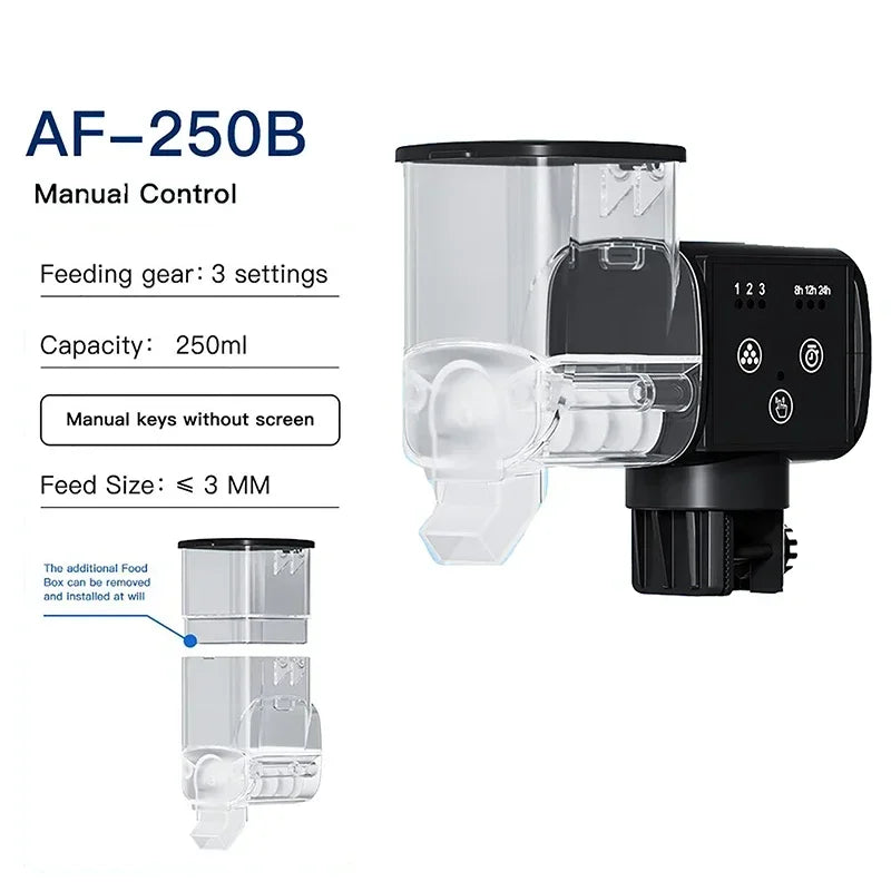 Digital WiFi Aquarium Fish Feeder — Programmable Timer with Remote Control