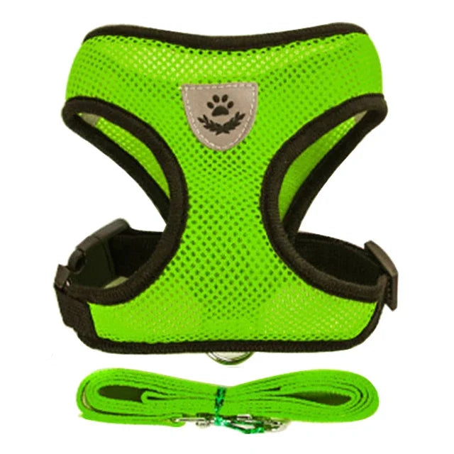 Adjustable Mesh Cat & Dog Harness — Breakaway Walking Vest with Quick Release