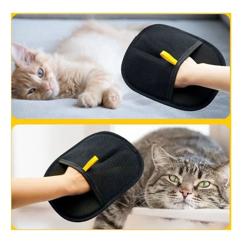Pet Hair Removal Grooming Glove — Deshedding Glove for Dogs & Cats