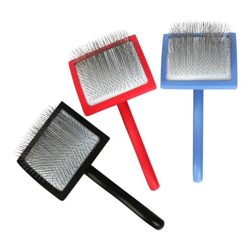 Reusable Pet Hair Remover Brush — Long Handle Lint & Fur Removal Tool