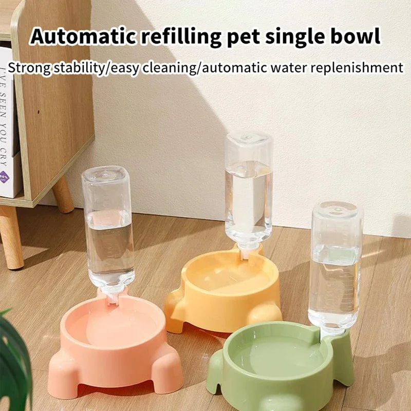 Automatic Pet Water Dispenser — Single Bowl Gravity Waterer for Cats & Dogs