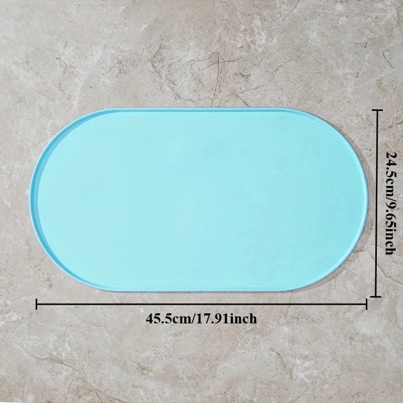 Non-Slip Waterproof Cat Feeding Mat — Placemat for Cat & Dog Bowls