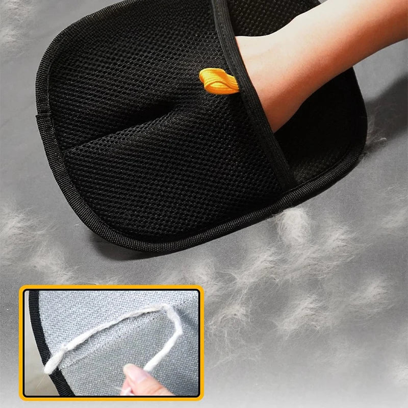 Double-Sided Pet Hair Cleaning Gloves — Deshedding Glove Set for Dogs & Cats