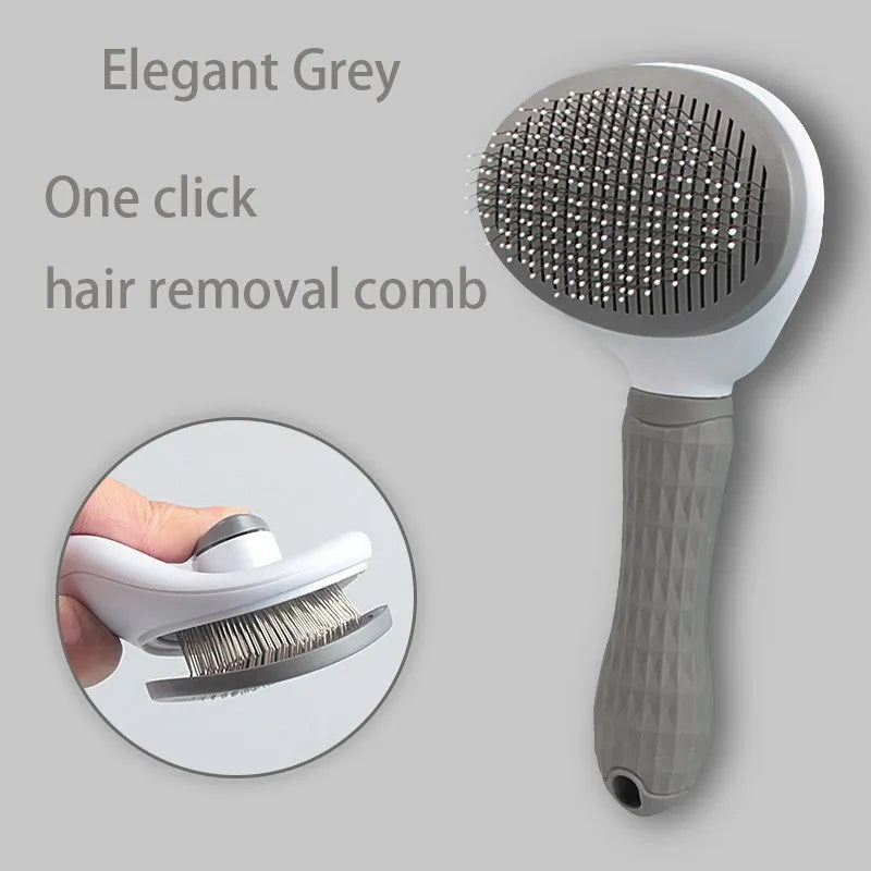 Pet Hair Remover Comb — Detangling Brush for Dogs, Cats & Puppies