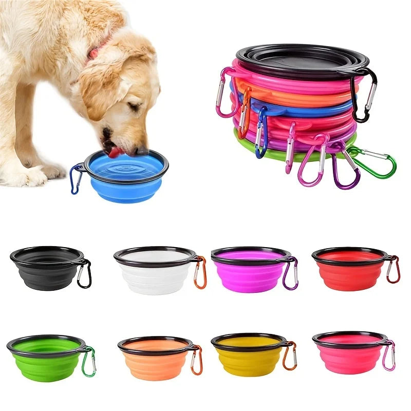 Collapsible Travel Bowl — Portable Silicone Food & Water Bowl for Dogs & Cats