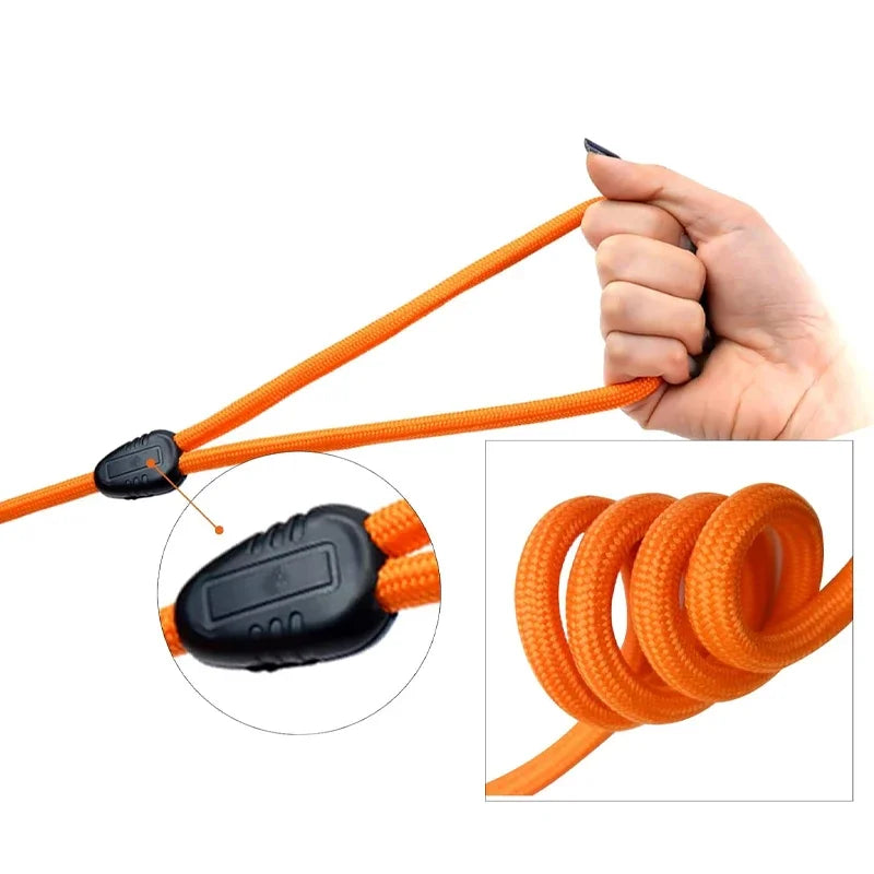 Heavy-Duty Nylon Recall Leash — Agility & Long-Line Training for Medium to Large Dogs