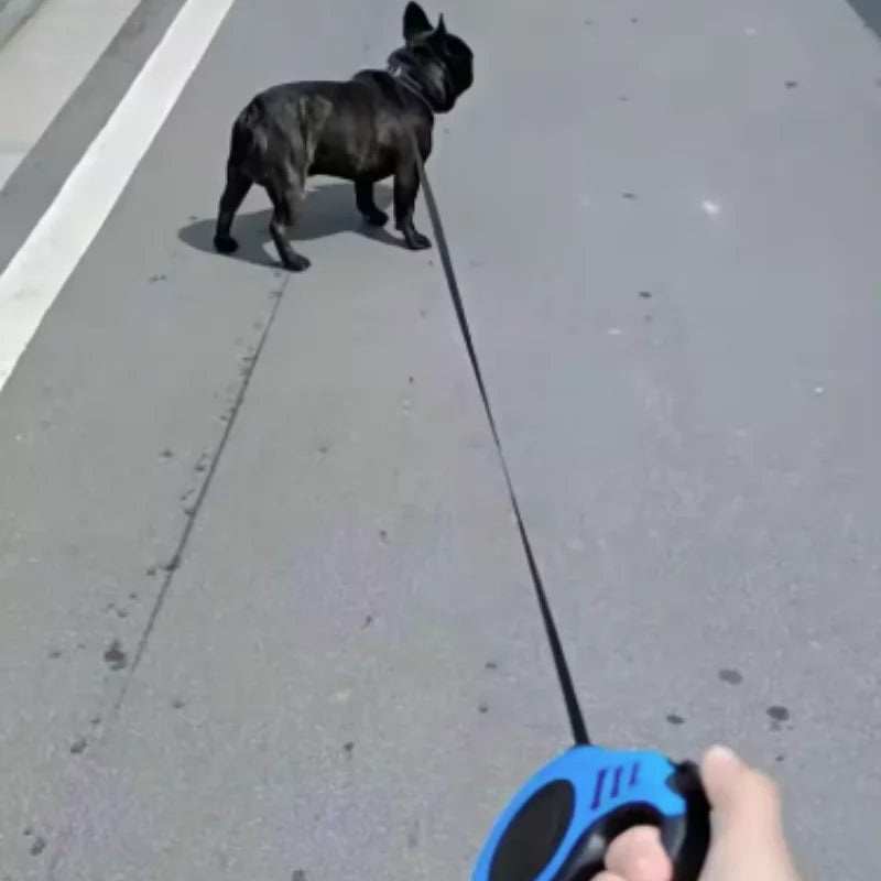 Retractable Nylon Dog Leash — Durable Traction Rope for Outdoor Walking & Hiking