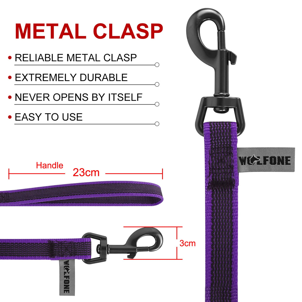 Latex-Silk Dual-Color Training Leash — Multiple Lengths from 1.5m to 15m