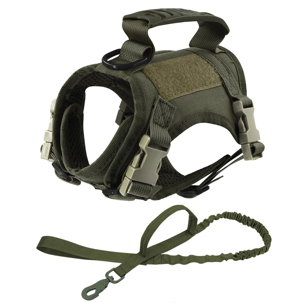 Tactical Cat & Dog Harness — Escape-Proof Vest with Control Handle