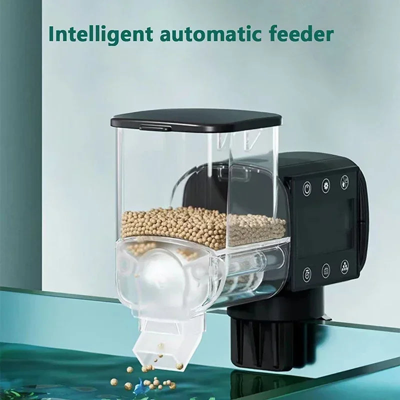 Digital WiFi Aquarium Fish Feeder — Programmable Timer with Remote Control