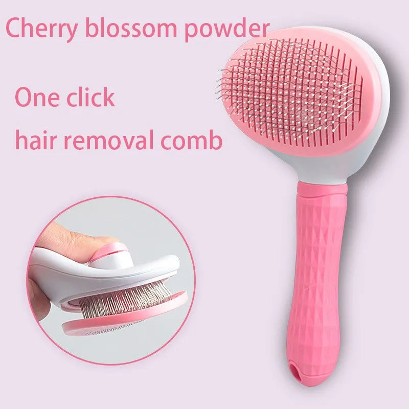 Pet Hair Remover Comb — Detangling Brush for Dogs, Cats & Puppies