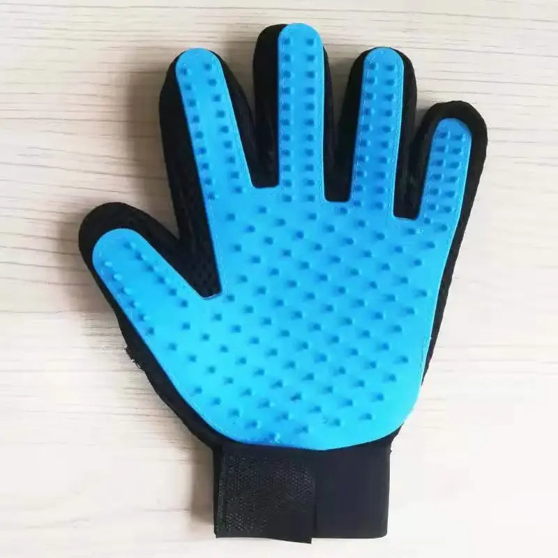 Left & Right Grooming Glove Pair — Deshedding Bath Gloves for Dogs, Cats & Rabbits