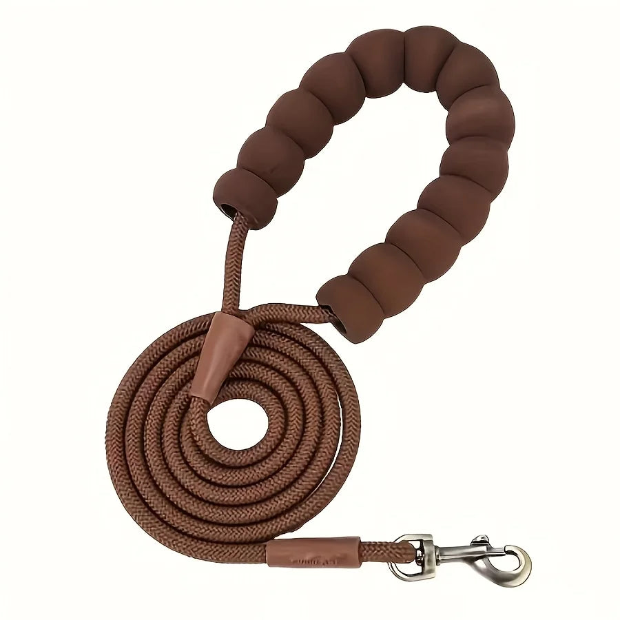 Round Rope Dog Leash — Heavy Duty Lightweight Leash for Walking & Training