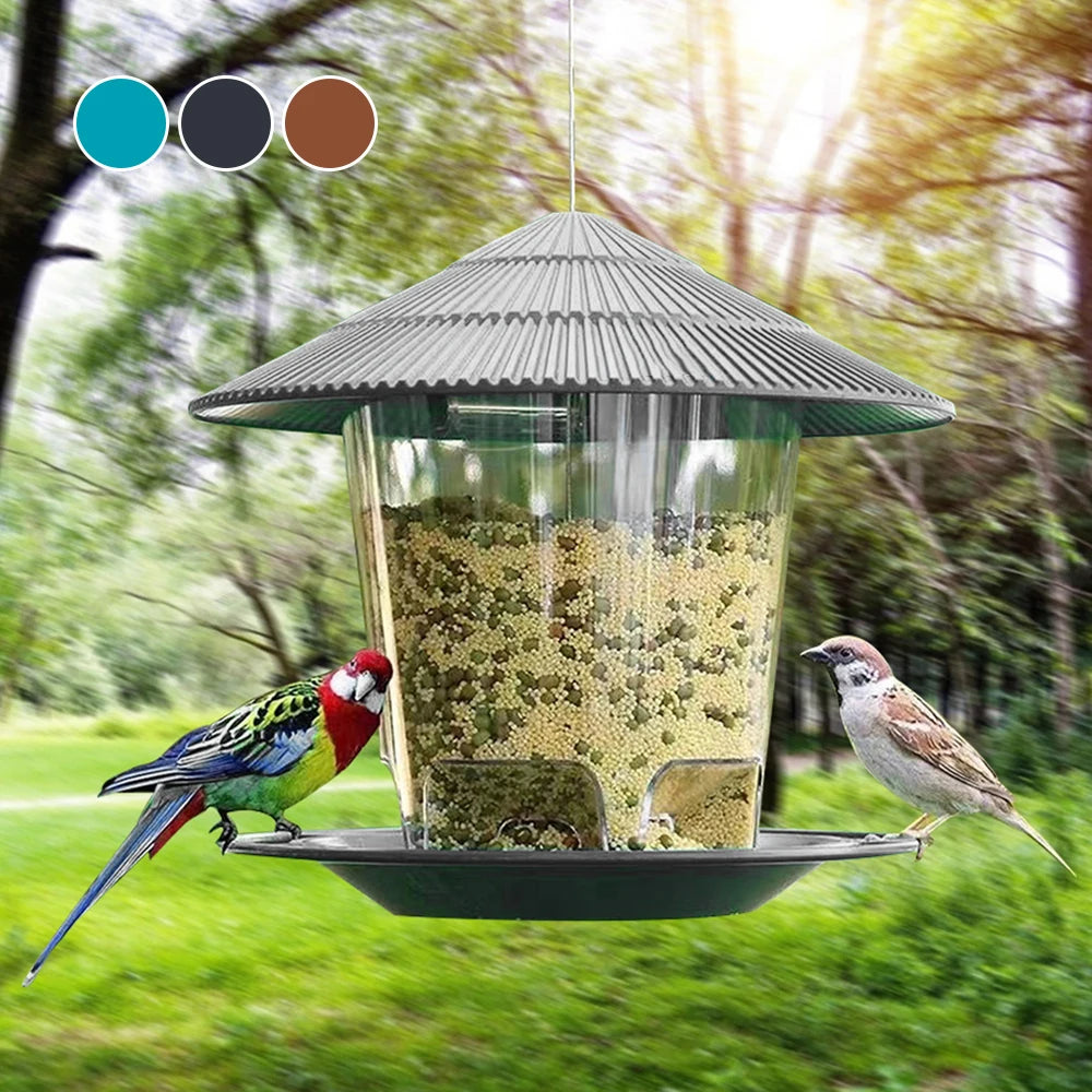 Foot-Activated Bird Feeder — Hanging Multi-Hole Dispenser for Outdoor Birds