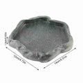 Reptile Rock Feeder Bowl — ABS Resin Food & Water Dish for Tortoises & Lizards