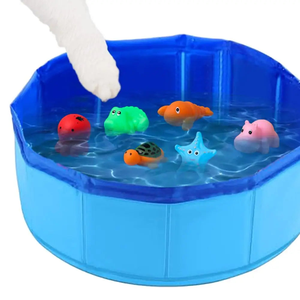 Foldable Pet Splash Pool — Interactive Water Play Toy for Dogs & Cats