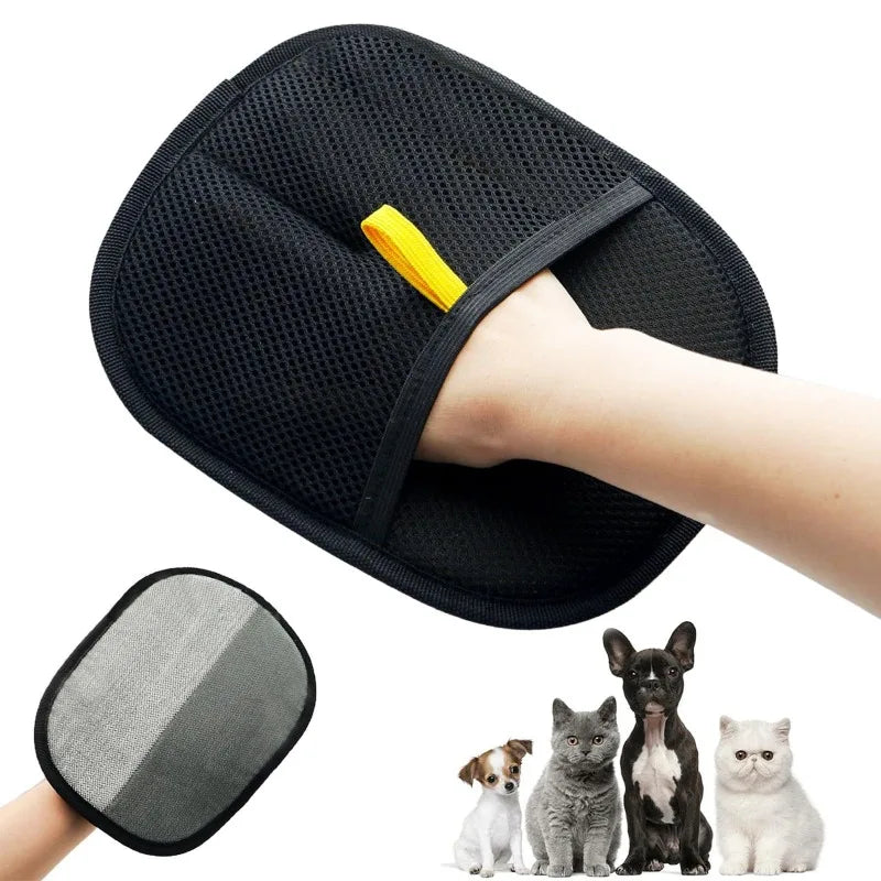 Pet Hair Removal Grooming Glove — Deshedding Glove for Dogs & Cats