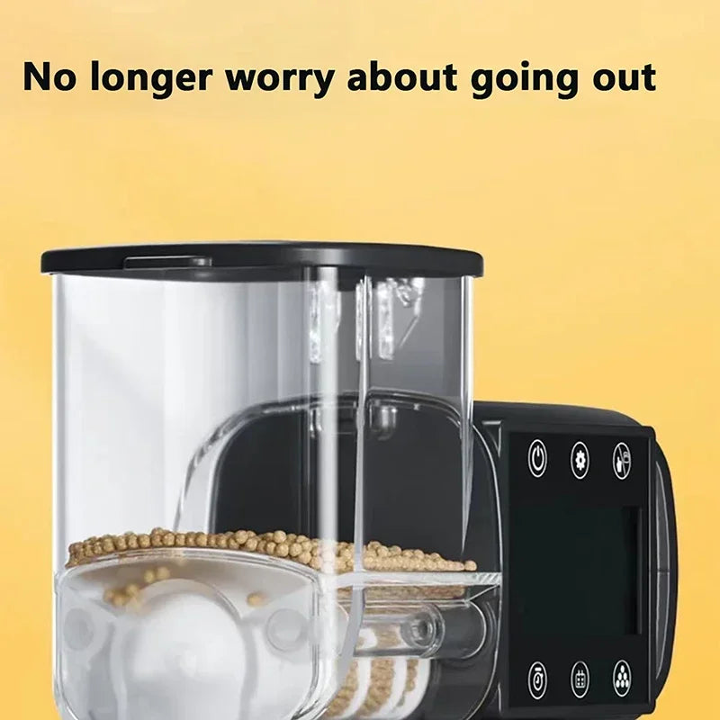 Digital WiFi Aquarium Fish Feeder — Programmable Timer with Remote Control