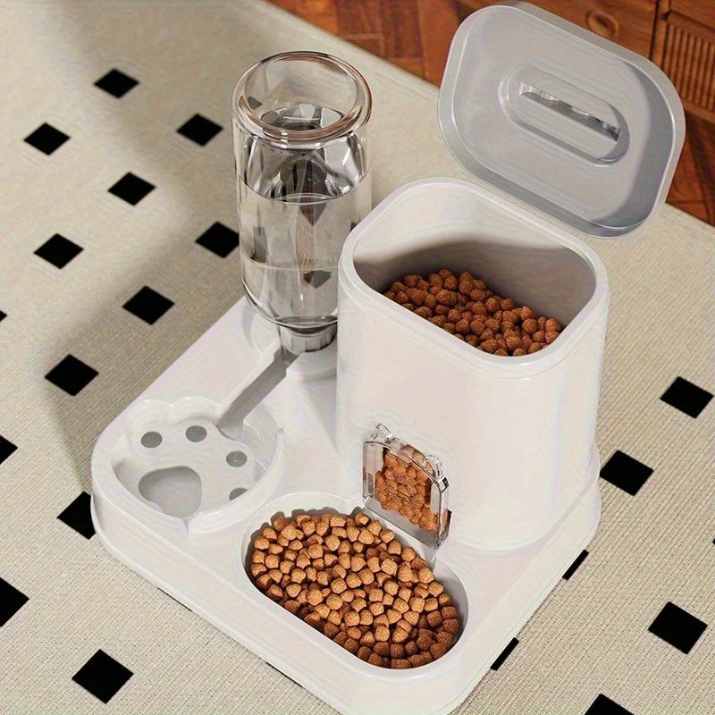 Large-Capacity Automatic Pet Feeder — Gravity Food & Water Dispenser for Cats & Dogs