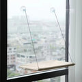 Window-Mounted Cat Hammock Bed — Suction Cup Hanging Perch