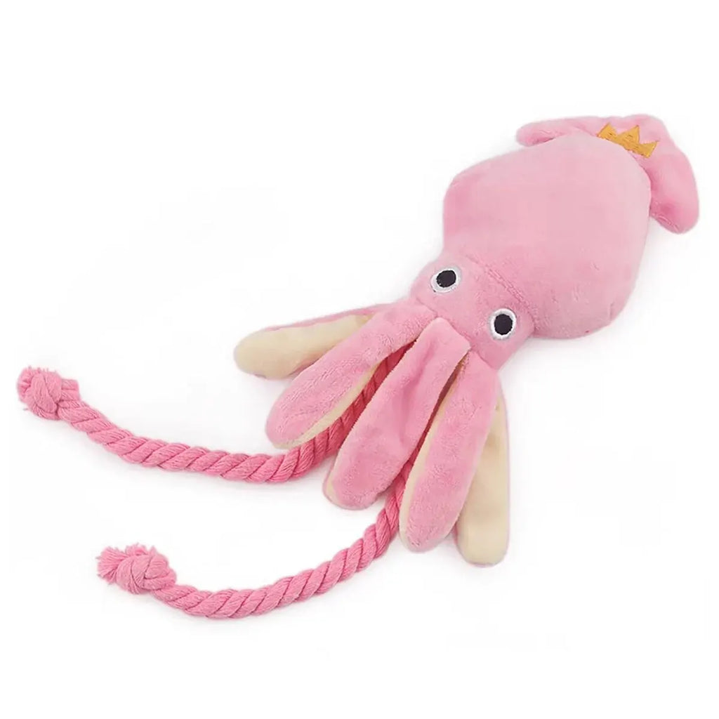 Plush Octopus Rope Toy — Bite-Resistant Chew Toy for Dogs