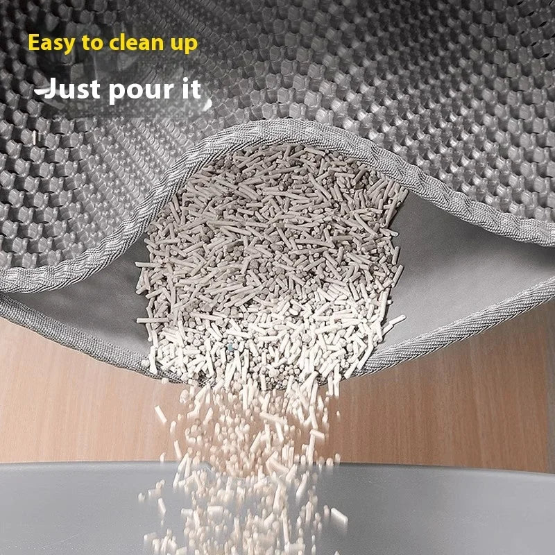 Heavy-Duty Waterproof Cat Litter Mat — 2-Layer Non-Slip Floor Protector