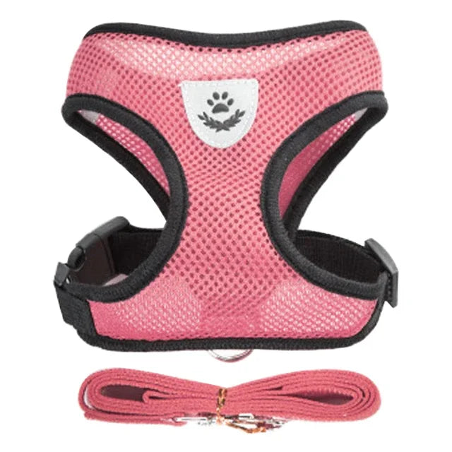 Adjustable Mesh Cat & Dog Harness — Breakaway Walking Vest with Quick Release