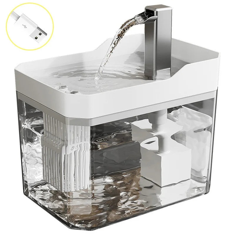 Automatic Cat Water Fountain — Filtered Circulating Water Dispenser