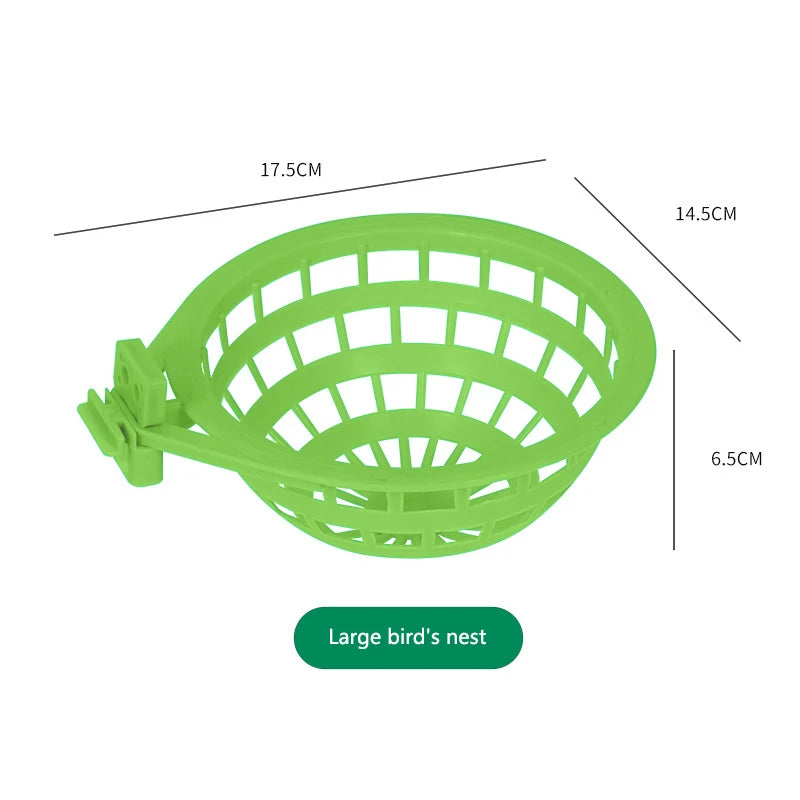 Canary Hatching Nest — Plastic Egg Nest Pan for Bird Cages, Breeding Supplies