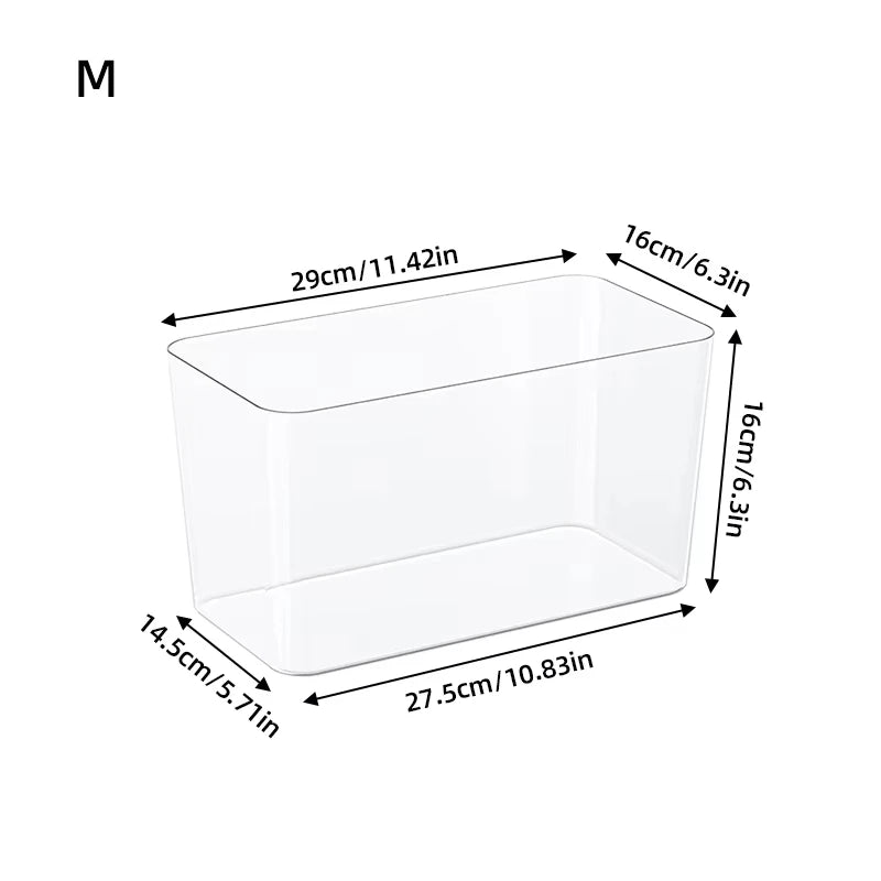 Trapezoidal Fish Tank — Transparent Tabletop Aquarium for Office & Home