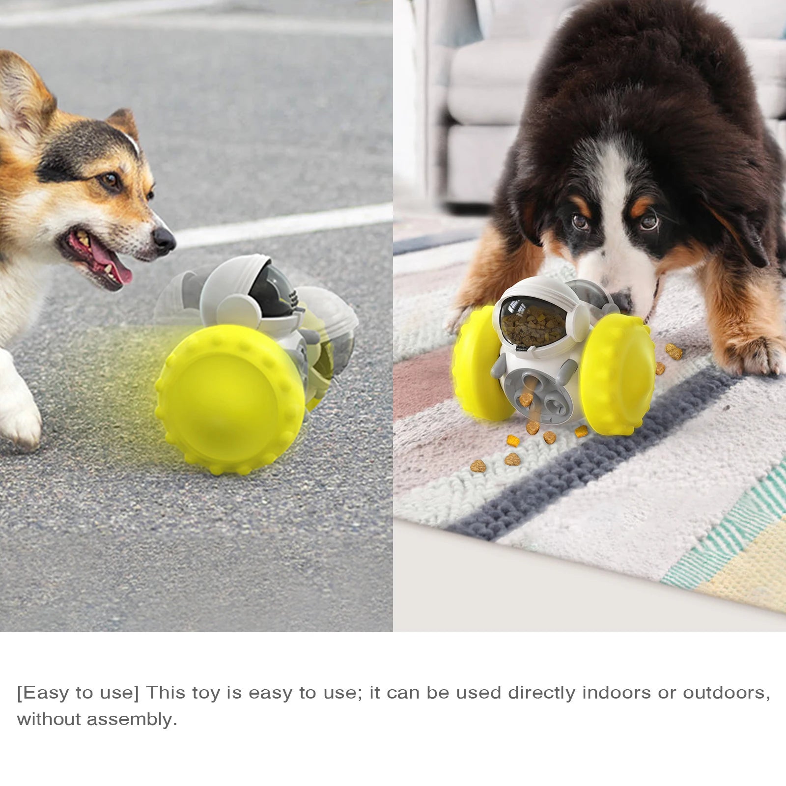 Balance Car Slow Feeder Toy — Gravity Treat Dispenser for Dogs & Cats