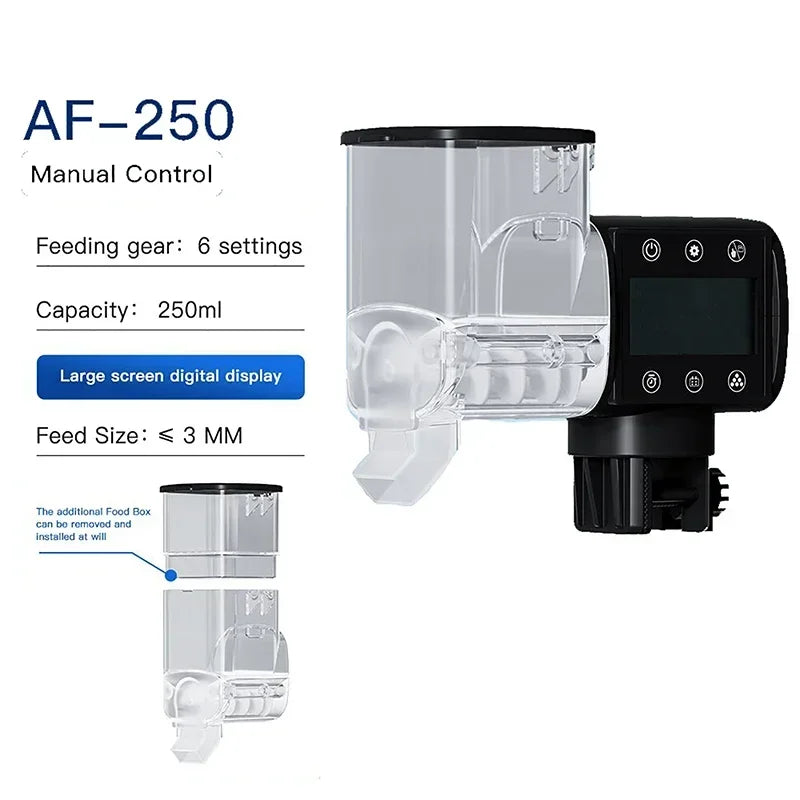 Digital WiFi Aquarium Fish Feeder — Programmable Timer with Remote Control