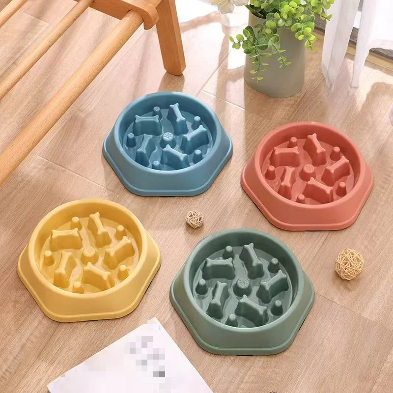 Slow Feeder Dog Bowl — Anti-Gulping Eco-Friendly Feeding Bowl