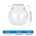 Plastic Fish Tank — Round Desktop Aquarium for Betta & Mini Fish, S/M/L/XL