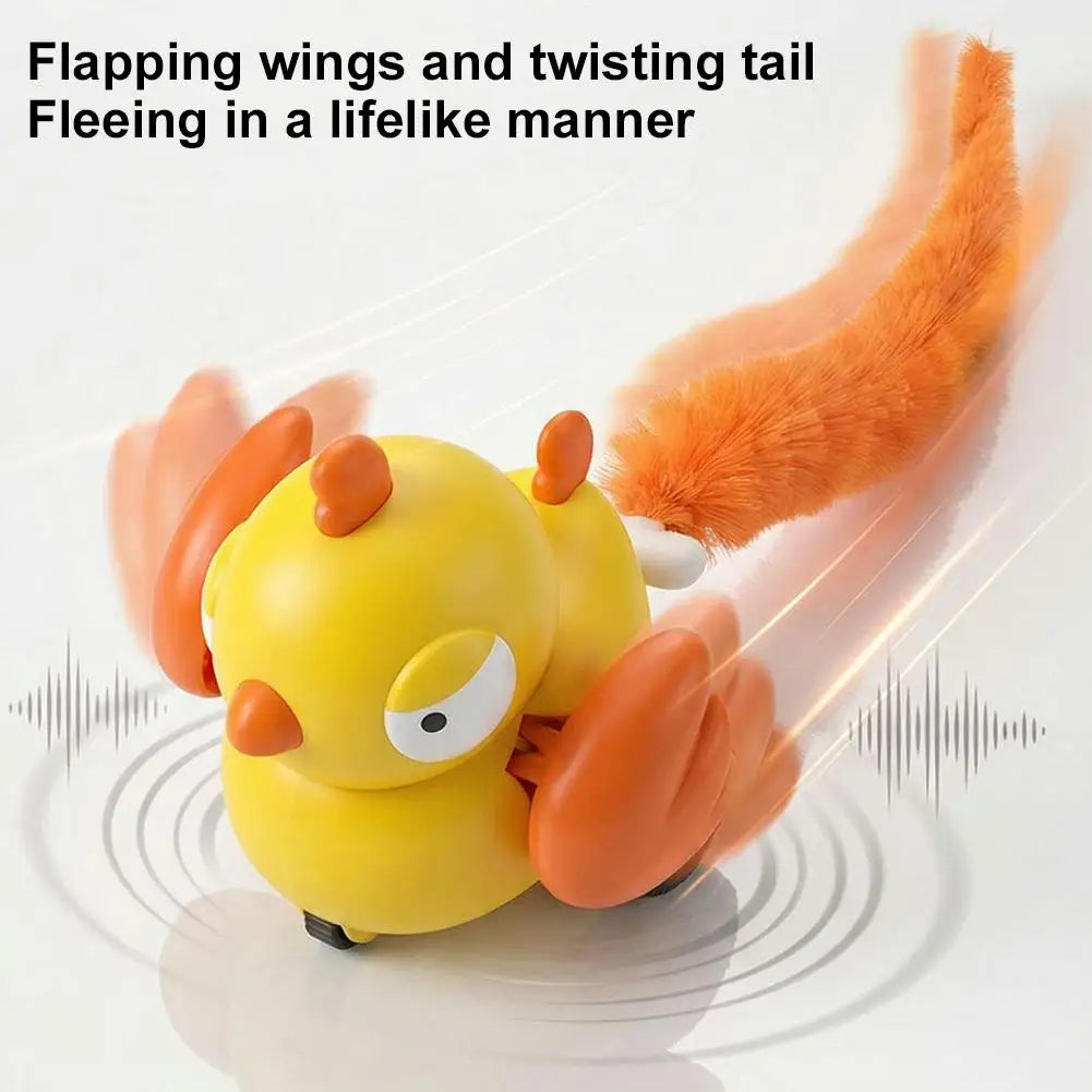 Automatic Moving Cat Toy — Plush Tail Teaser for Indoor Play