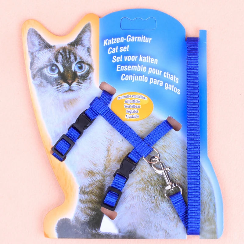 Cat Chest Harness Leash — Lightweight Chain-Style Lead for Cats